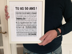 TU AS 50 ANS ! (homme)