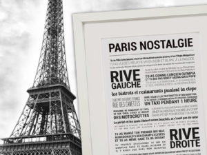 TOUT EST DIT - CADRE PARIS nostalgie