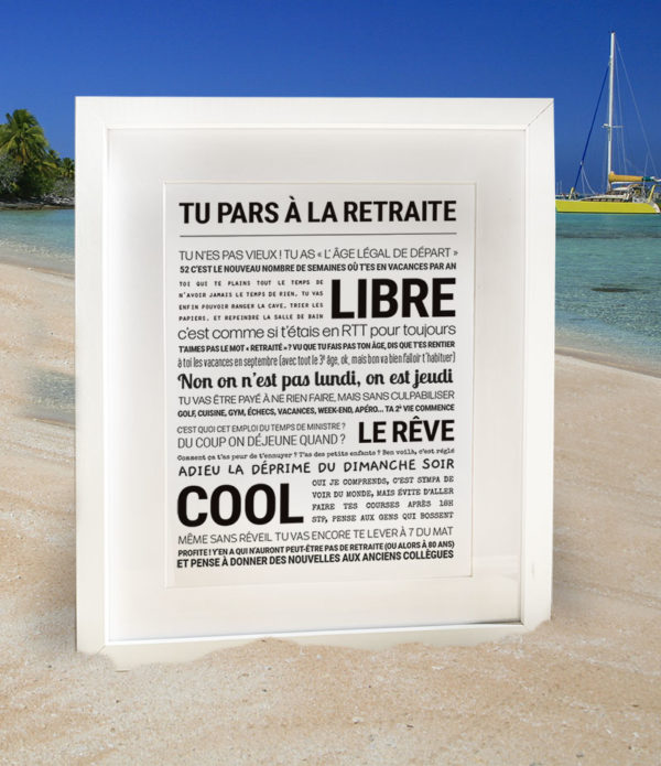 TU PARS À LA RETRAITE