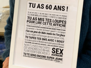 TU AS 60 ANS !