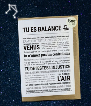 carte - TU ES BALANCE
