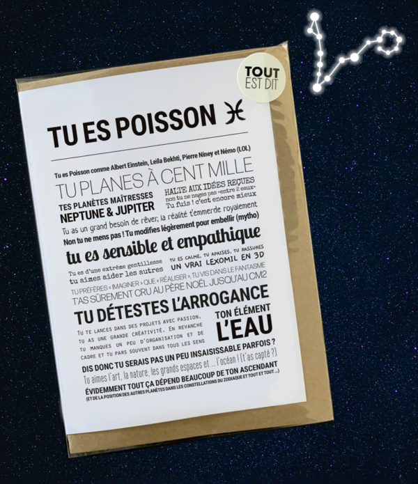 carte - TU ES POISSON