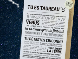carte - TU ES TAUREAU