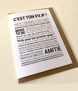 C'EST TON EVJF! (carte)