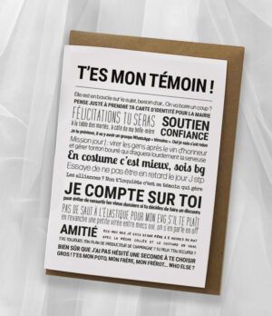 T'ES MON TÉMOIN ! (carte)