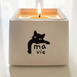 MA VIE (bougie chat)