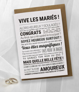 VIVE LES MARIÉS! (carte)