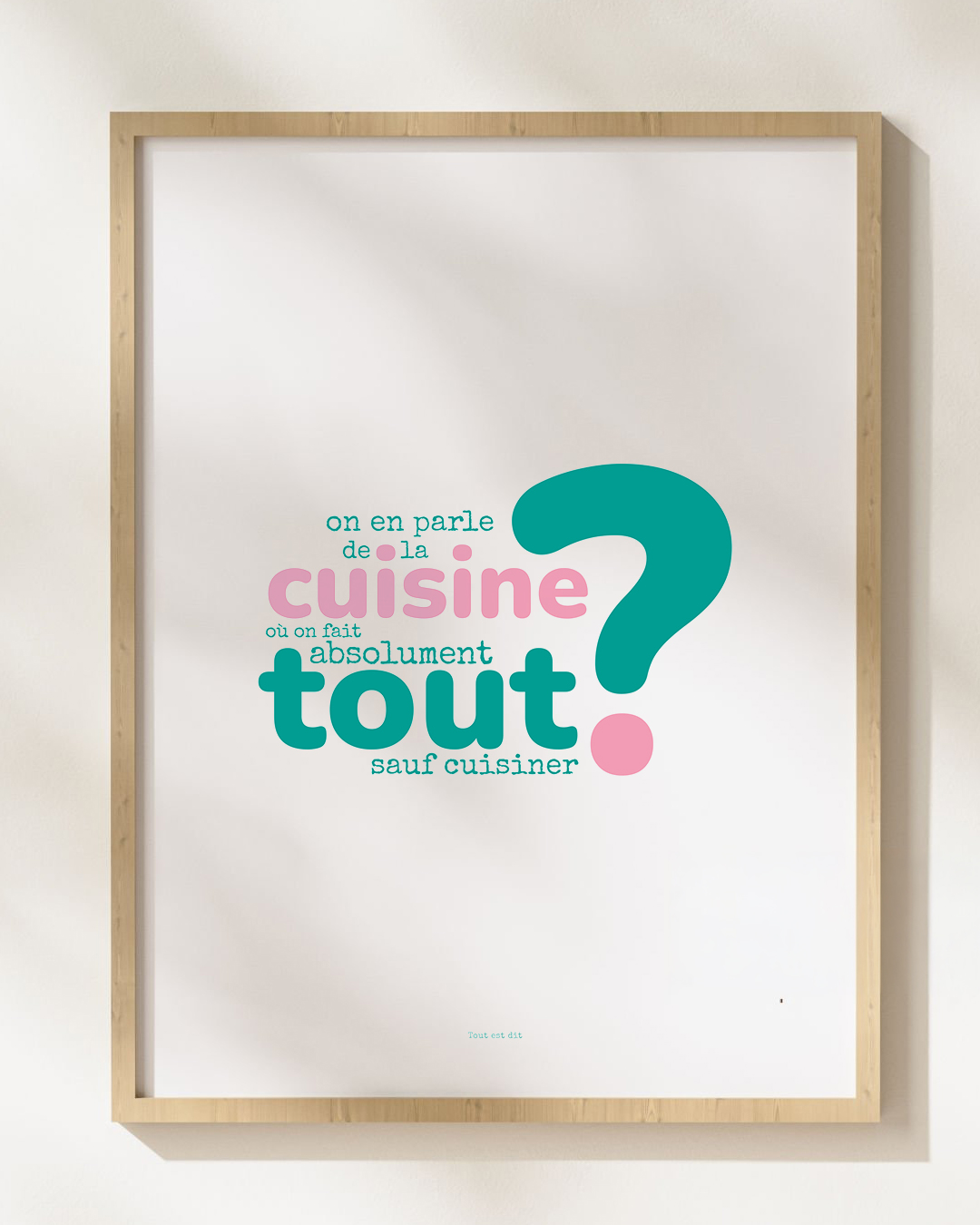 Affiche "?" - CUISINE