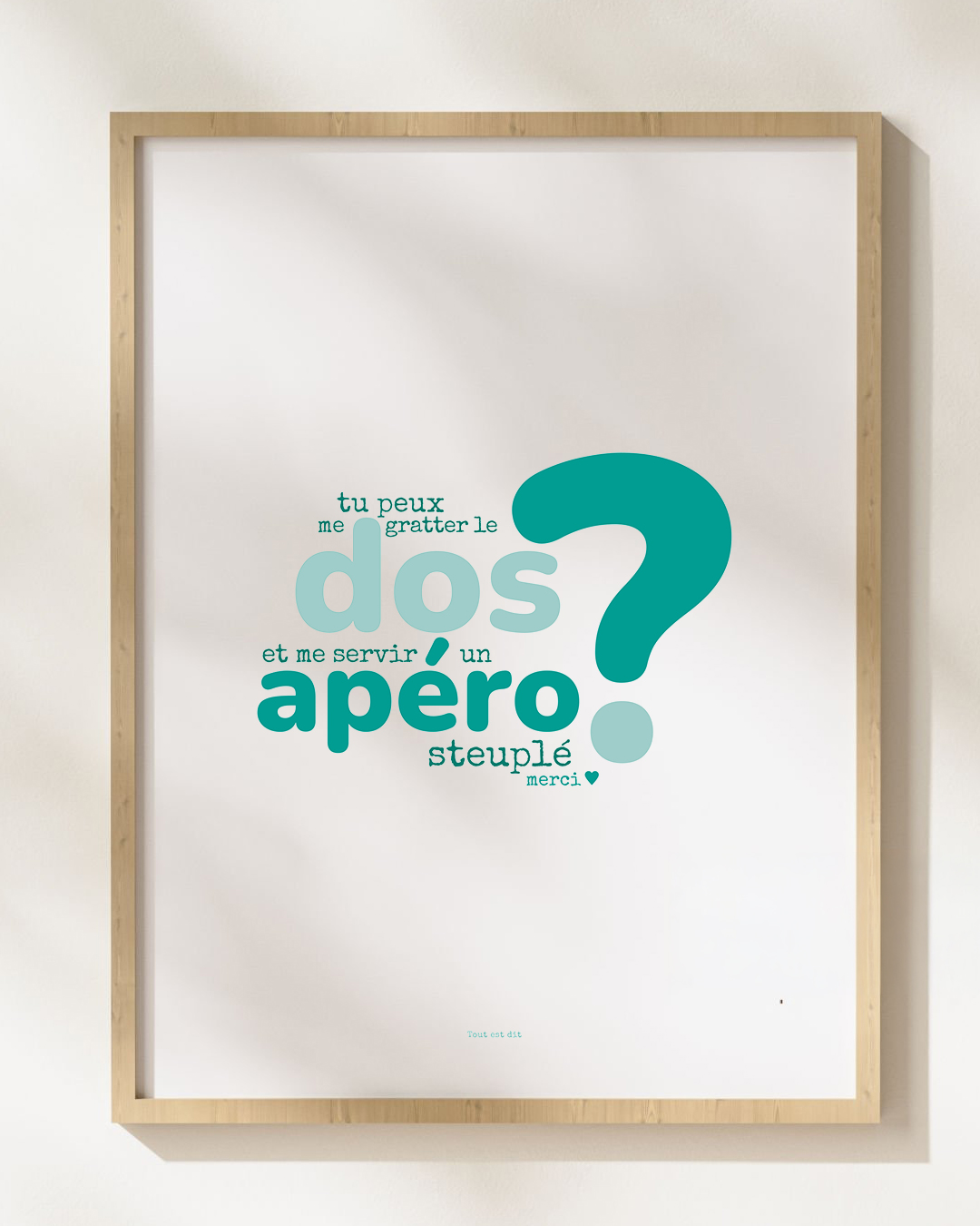 Affiche "?" - DOS APÉRO