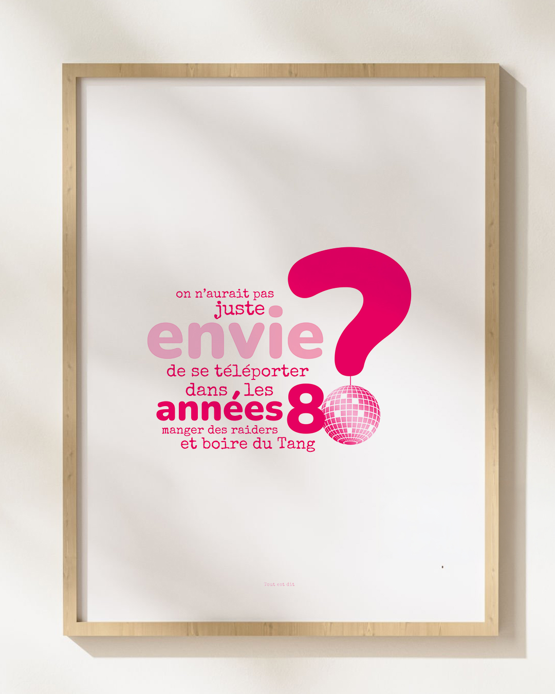 Affiche "?" - ANNÉES 80