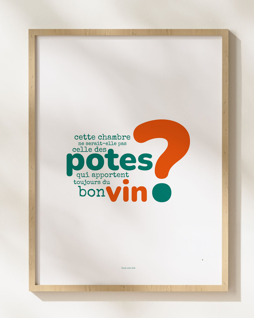 Affiche "?" - POTES VIN