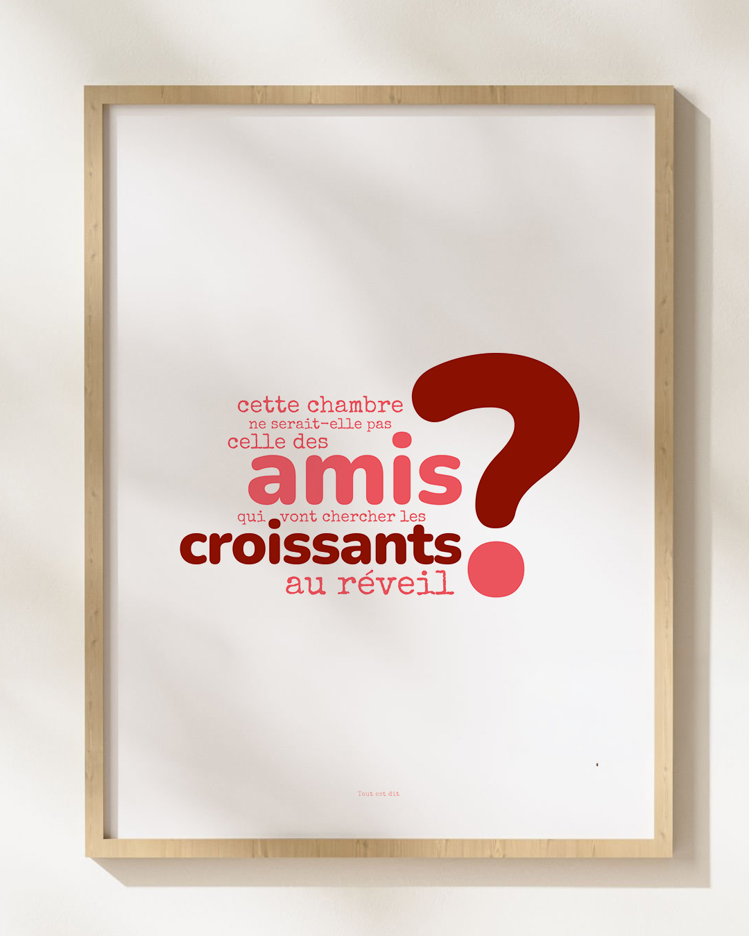 Affiche "?" - AMIS CROISSANTS