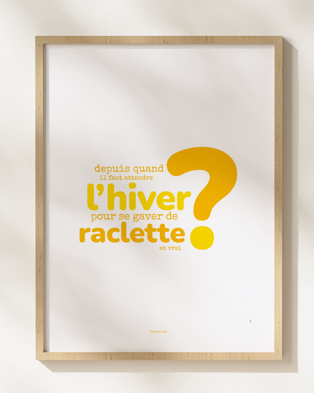 Affiche "?" - RACLETTE