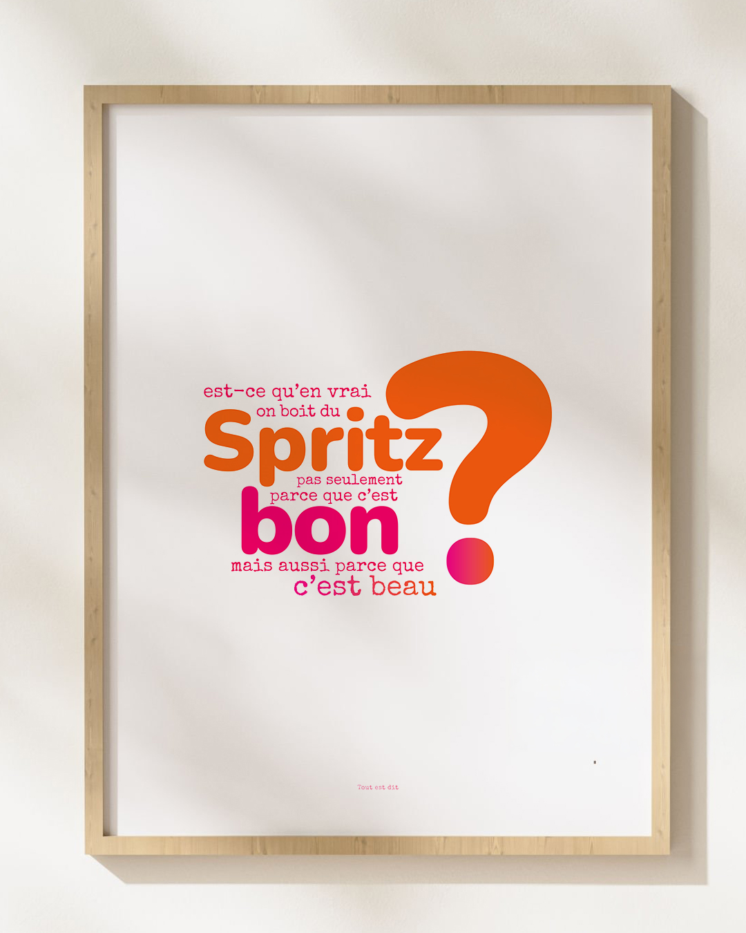Affiche "?" - SPRITZ