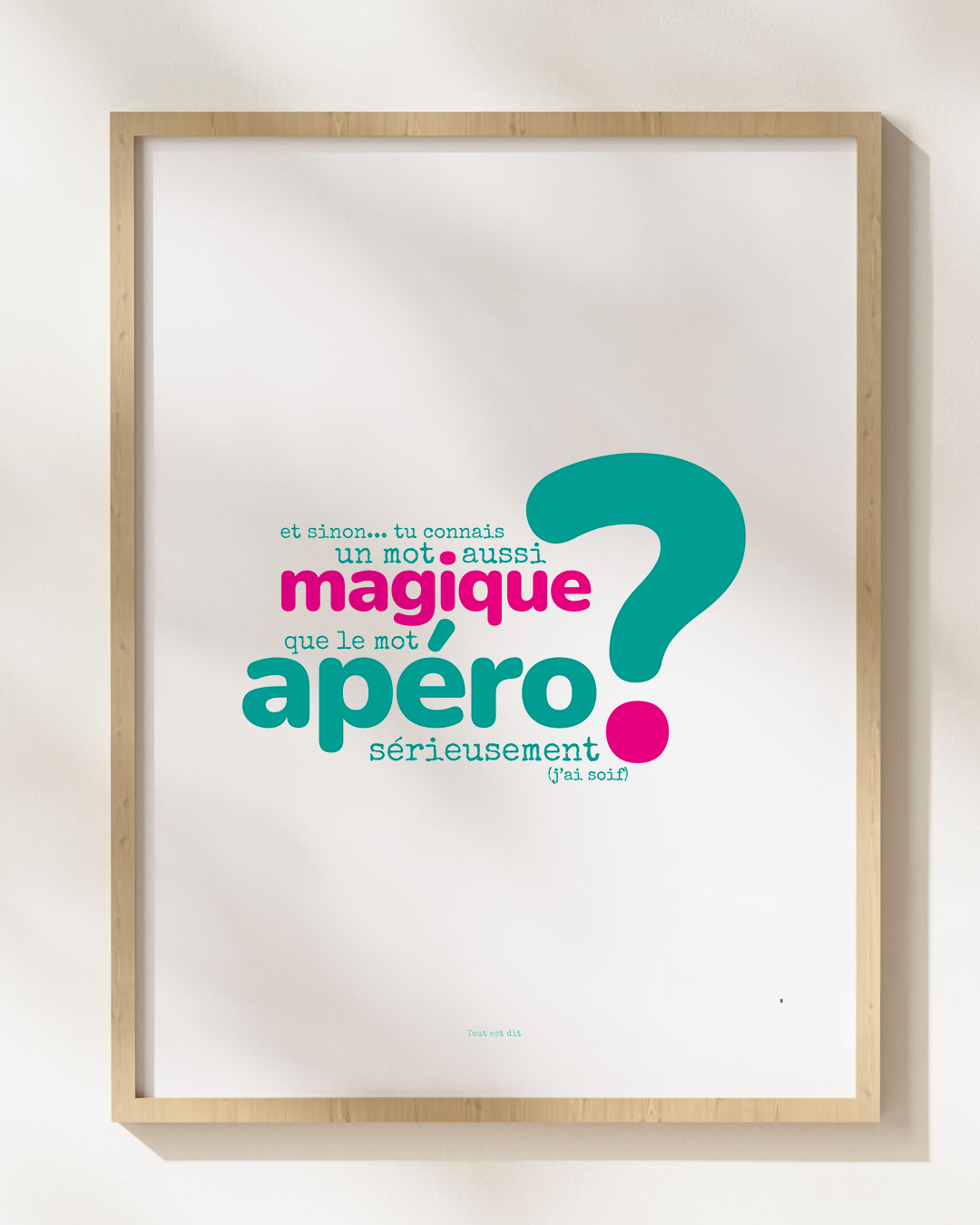 Affiche "?" - APÉRO MAGIQUE